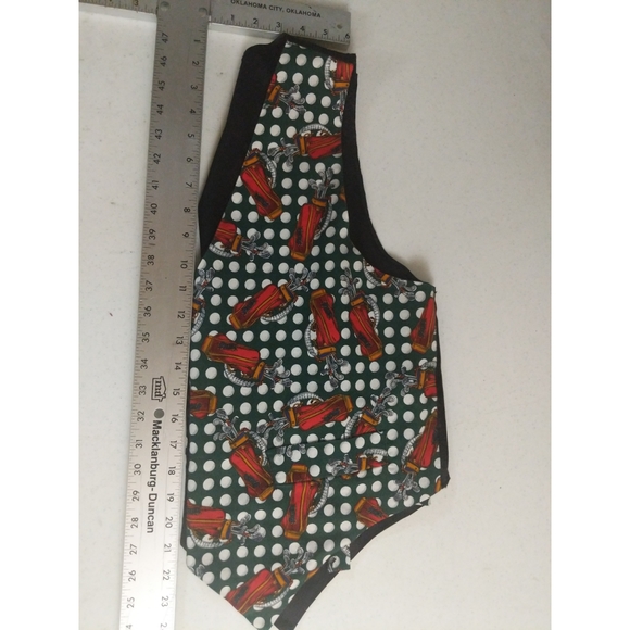 Novelty Vest Sleeveless Golf Print Womens  Size 42/XL Button-up Halloween - Picture 2 of 8
